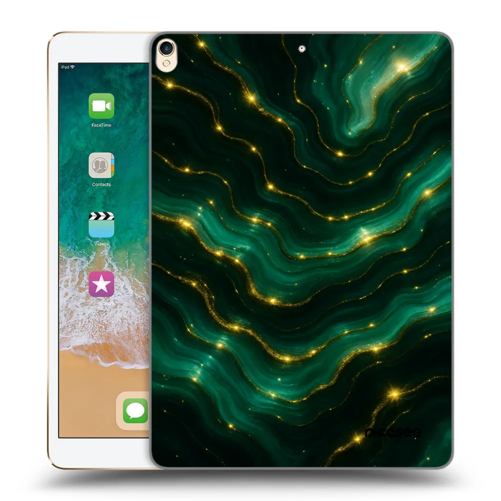 Picasee átlátszó szilikon tok az alábbi táblagépre Apple iPad Pro 10.5" 2017 (2. gen) - Emerald