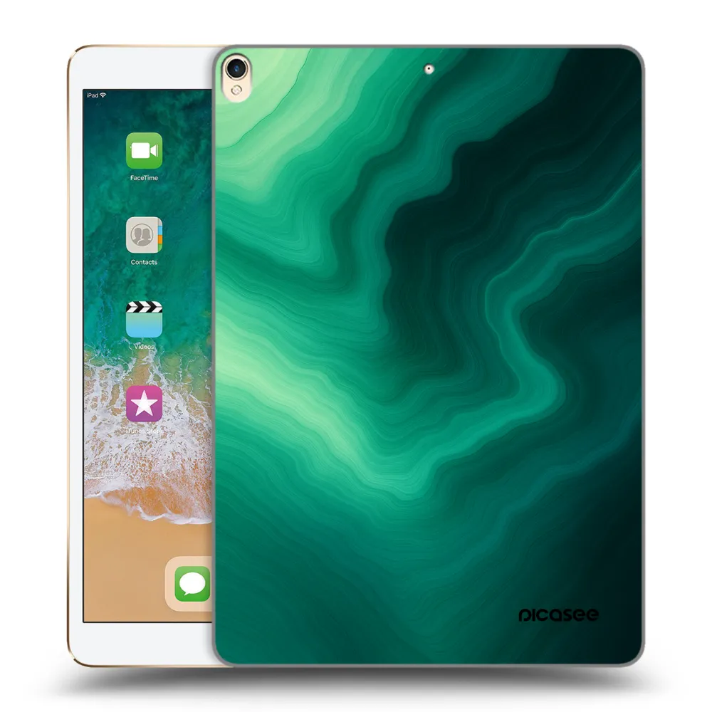 Picasee átlátszó szilikon tok az alábbi táblagépre Apple iPad Pro 10.5" 2017 (2. gen) - Malachite