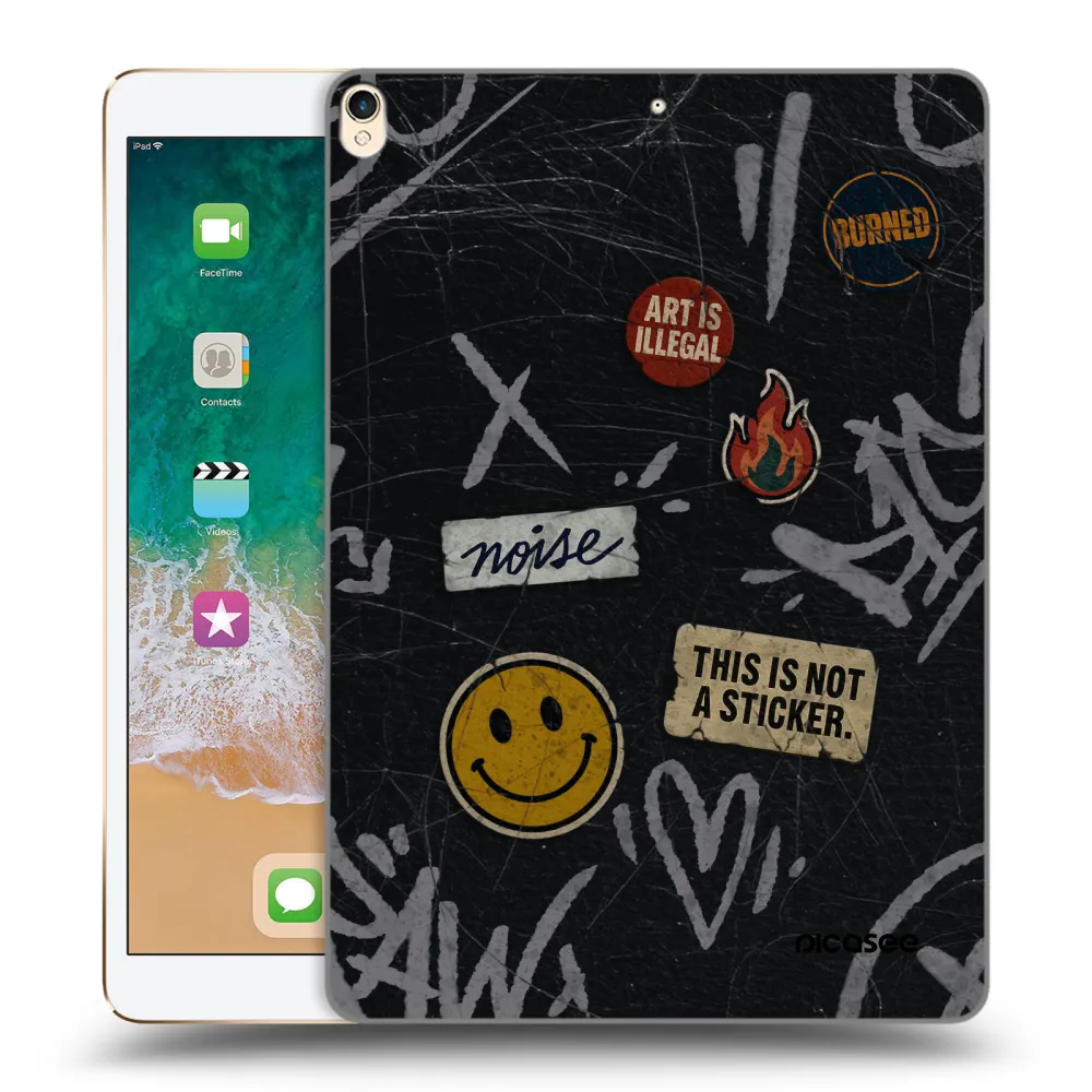 Picasee átlátszó szilikon tok az alábbi táblagépre Apple iPad Pro 10.5" 2017 (2. gen) - STICKERS x TAGS