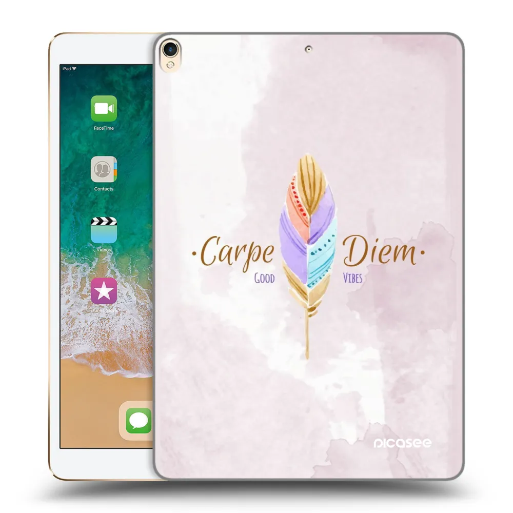 Picasee átlátszó szilikon tok az alábbi táblagépre Apple iPad Pro 10.5" 2017 (2. gen) - Carpe Diem