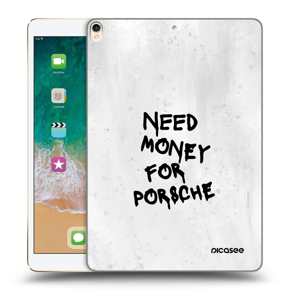 Picasee átlátszó szilikon tok az alábbi táblagépre Apple iPad Pro 10.5" 2017 (2. gen) - White Dollar