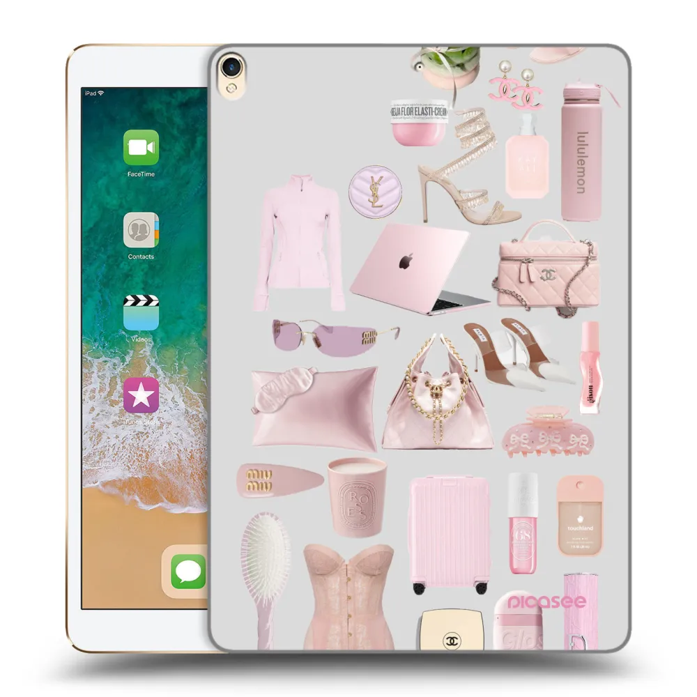 Picasee átlátszó szilikon tok az alábbi táblagépre Apple iPad Pro 10.5" 2017 (2. gen) - Glam Babe