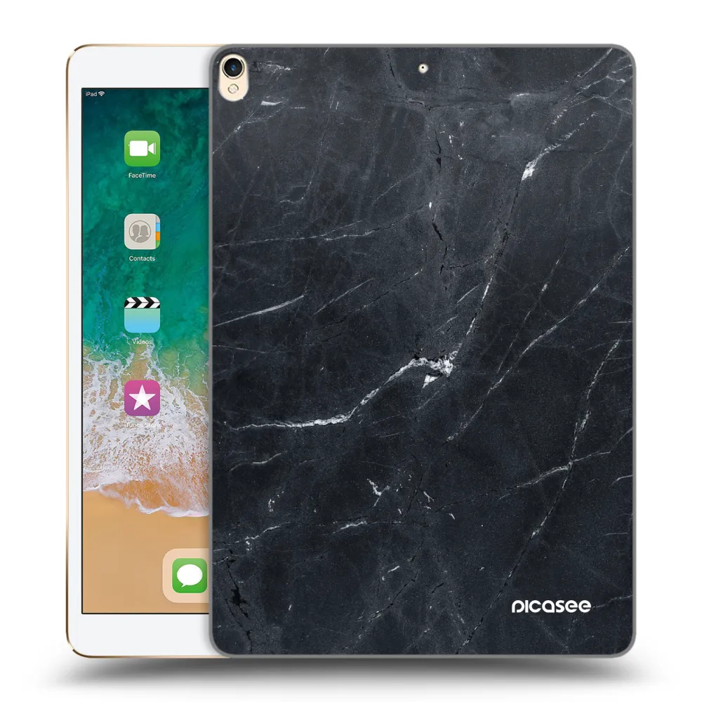Picasee átlátszó szilikon tok az alábbi táblagépre Apple iPad Pro 10.5" 2017 (2. gen) - Black marble