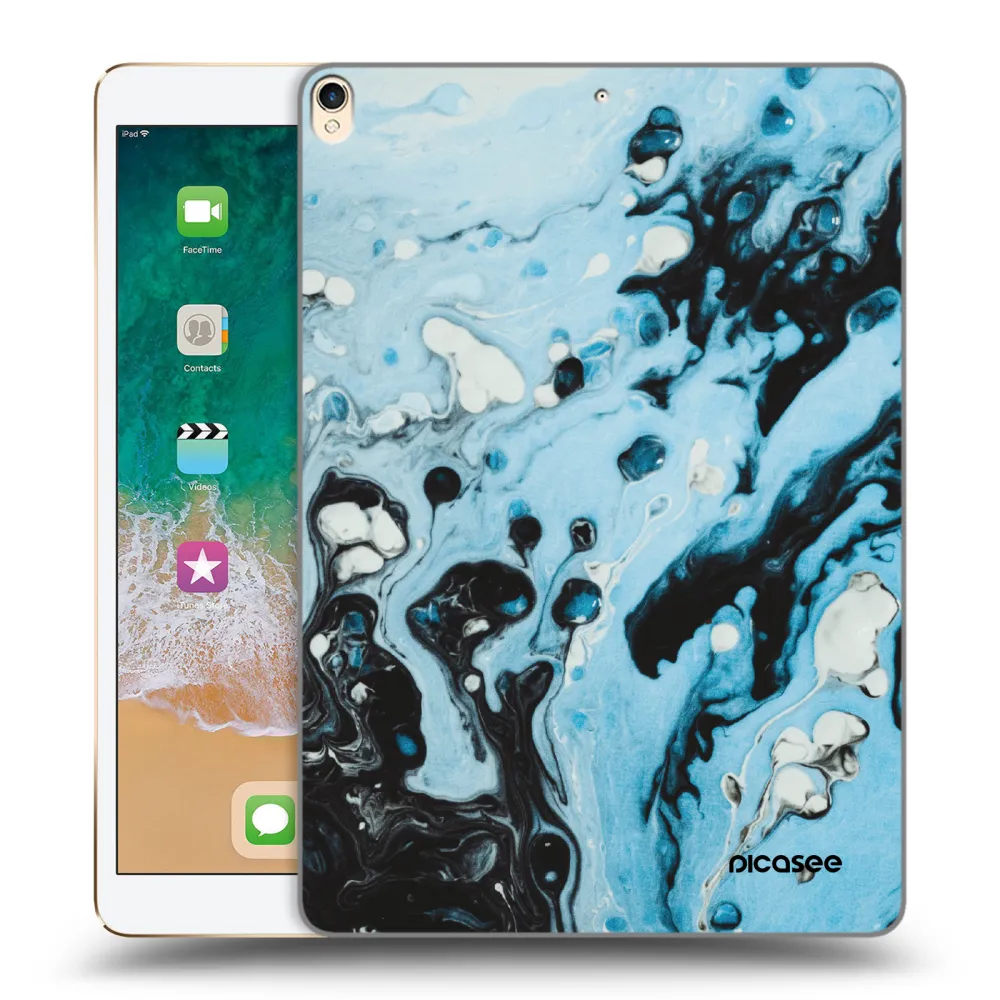 Picasee átlátszó szilikon tok az alábbi táblagépre Apple iPad Pro 10.5" 2017 (2. gen) - Organic blue