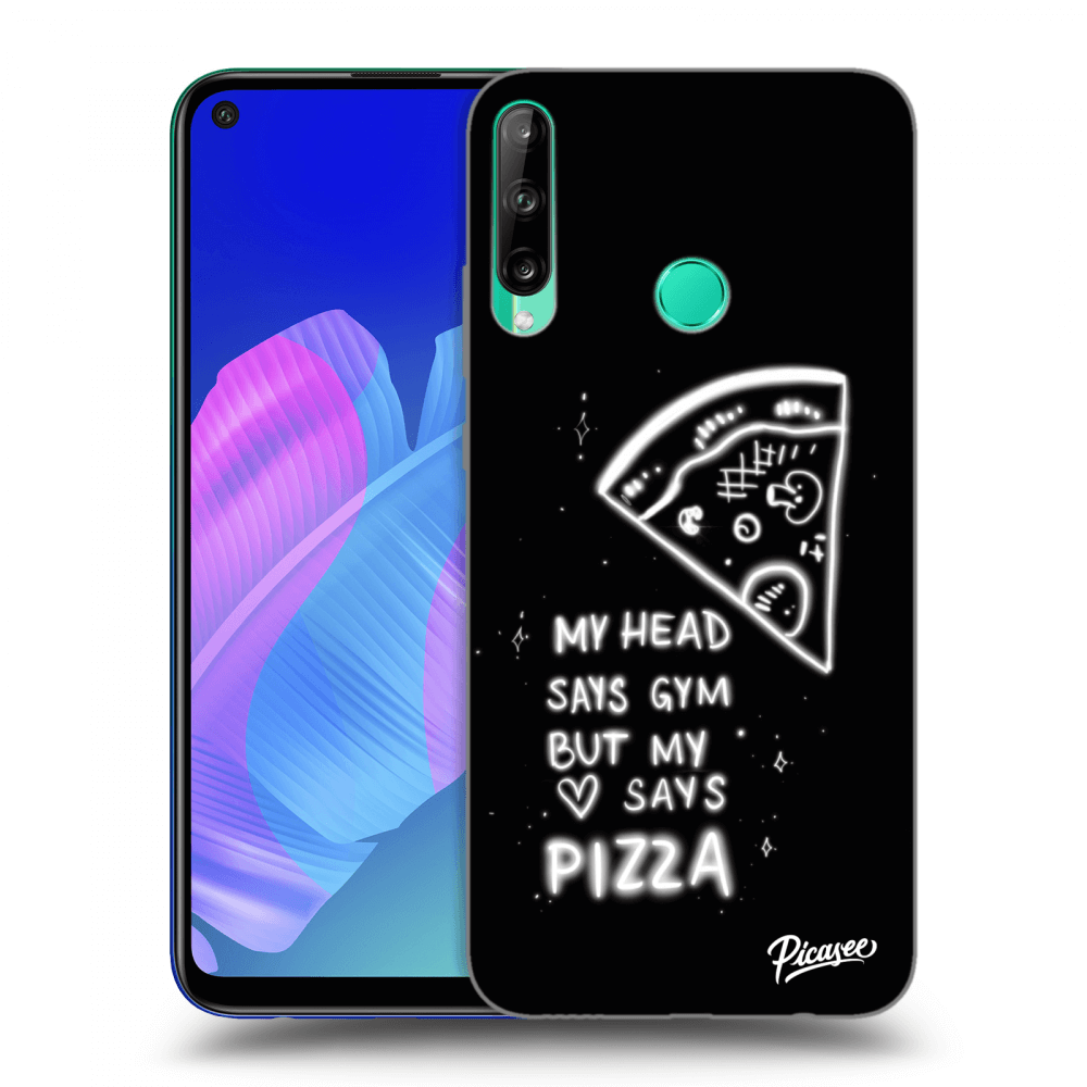 Picasee fekete szilikon tok az alábbi mobiltelefonokra Huawei P40 Lite E - Pizza