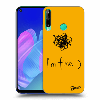 Picasee fekete szilikon tok az alábbi mobiltelefonokra Huawei P40 Lite E - I am fine