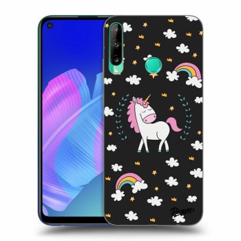 Picasee fekete szilikon tok az alábbi mobiltelefonokra Huawei P40 Lite E - Unicorn star heaven