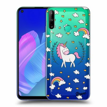 Picasee átlátszó szilikon tok az alábbi mobiltelefonokra Huawei P40 Lite E - Unicorn star heaven