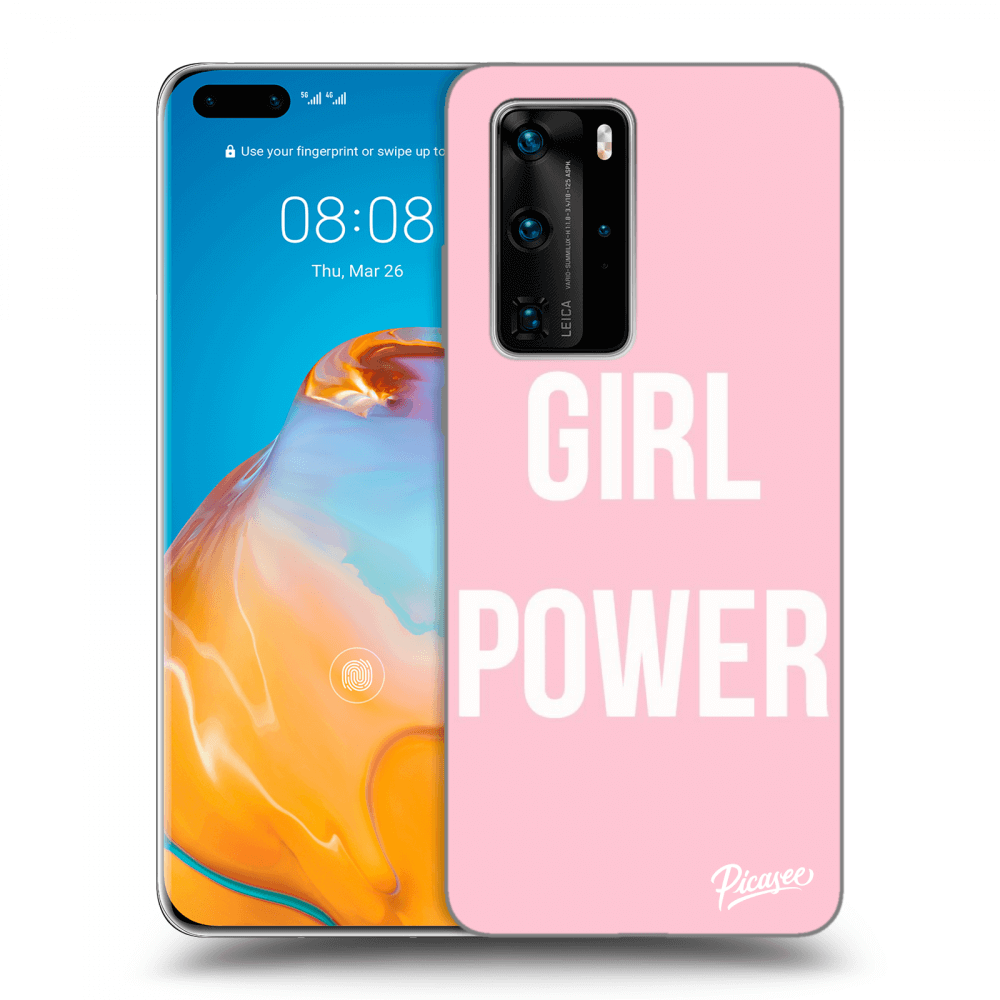 Picasee átlátszó szilikon tok az alábbi mobiltelefonokra Huawei P40 Pro - Girl power