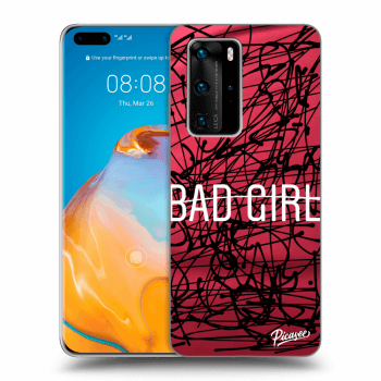 Picasee átlátszó szilikon tok az alábbi mobiltelefonokra Huawei P40 Pro - Bad girl