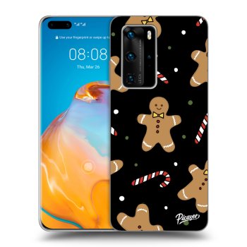 Picasee fekete szilikon tok az alábbi mobiltelefonokra Huawei P40 Pro - Gingerbread