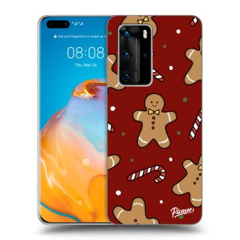Picasee átlátszó szilikon tok az alábbi mobiltelefonokra Huawei P40 Pro - Gingerbread 2