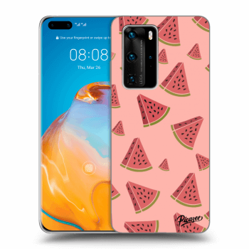 Picasee fekete szilikon tok az alábbi mobiltelefonokra Huawei P40 Pro - Watermelon