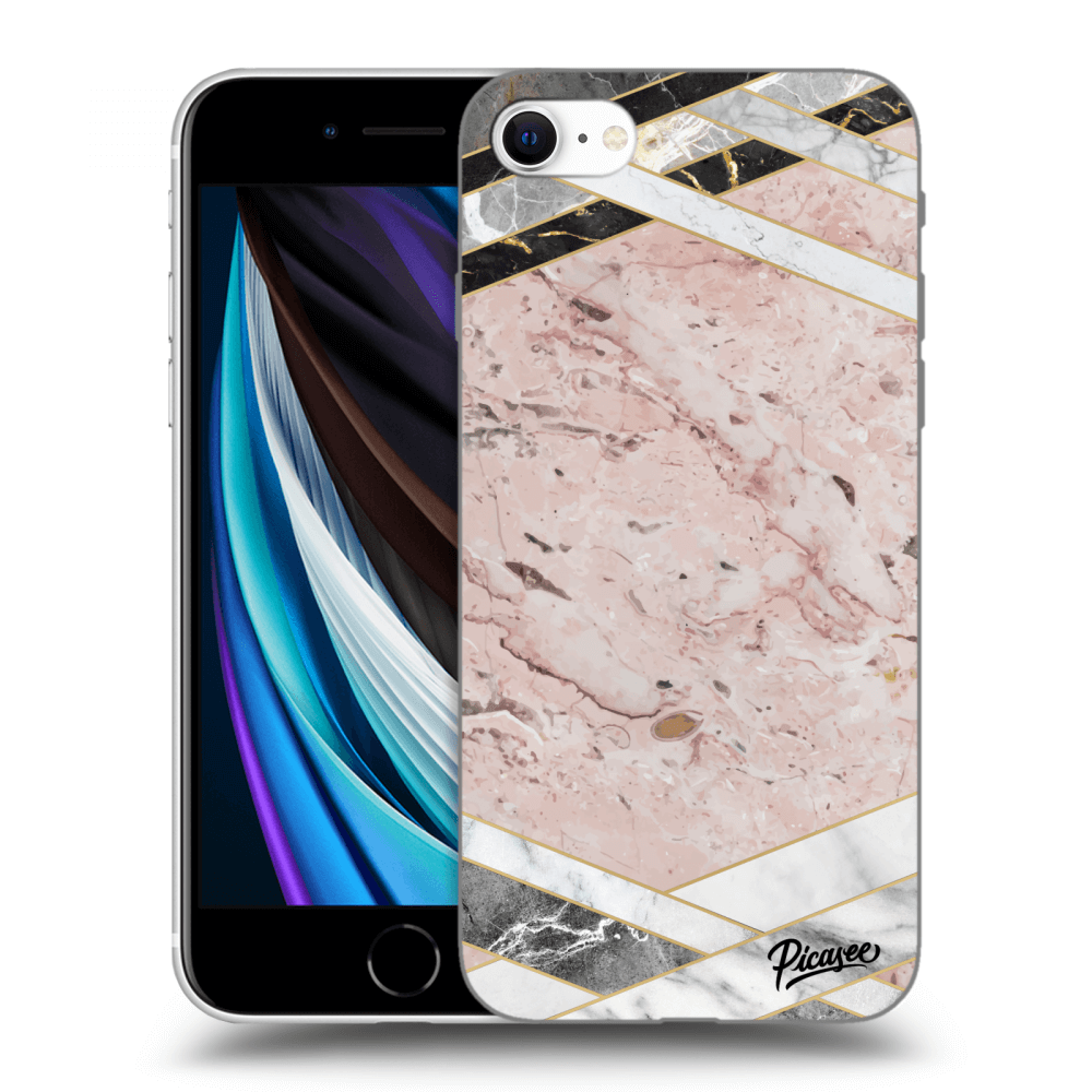 Picasee ULTIMATE CASE Apple iPhone SE 2020 - készülékre - Pink geometry