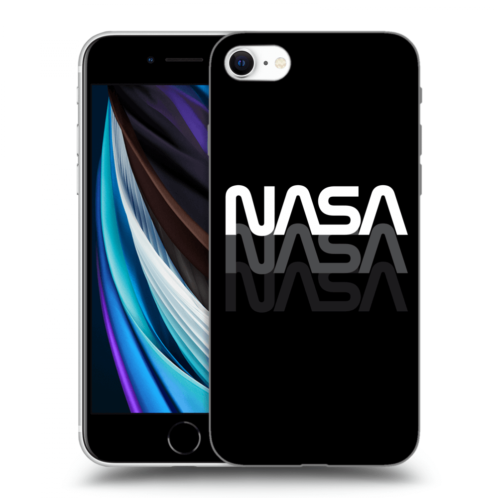 Picasee átlátszó szilikon tok az alábbi mobiltelefonokra Apple iPhone SE 2020 - NASA Triple