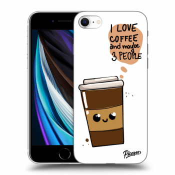 Szilikon tok erre a típusra Apple iPhone SE 2020 - Cute coffee