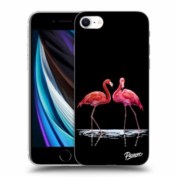 Szilikon tok erre a típusra Apple iPhone SE 2020 - Flamingos couple