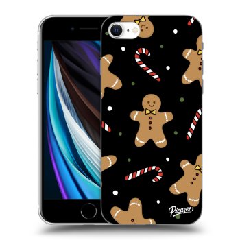 Picasee fekete szilikon tok az alábbi mobiltelefonokra Apple iPhone SE 2020 - Gingerbread