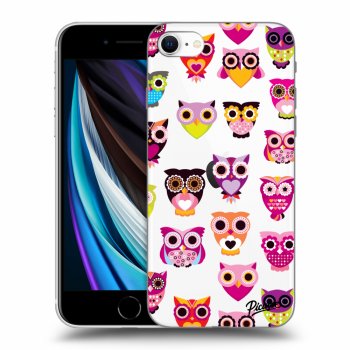 Picasee átlátszó szilikon tok az alábbi mobiltelefonokra Apple iPhone SE 2020 - Owls