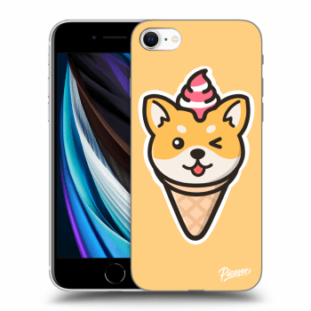 Picasee átlátszó szilikon tok az alábbi mobiltelefonokra Apple iPhone SE 2020 - Ice Cream Shiba