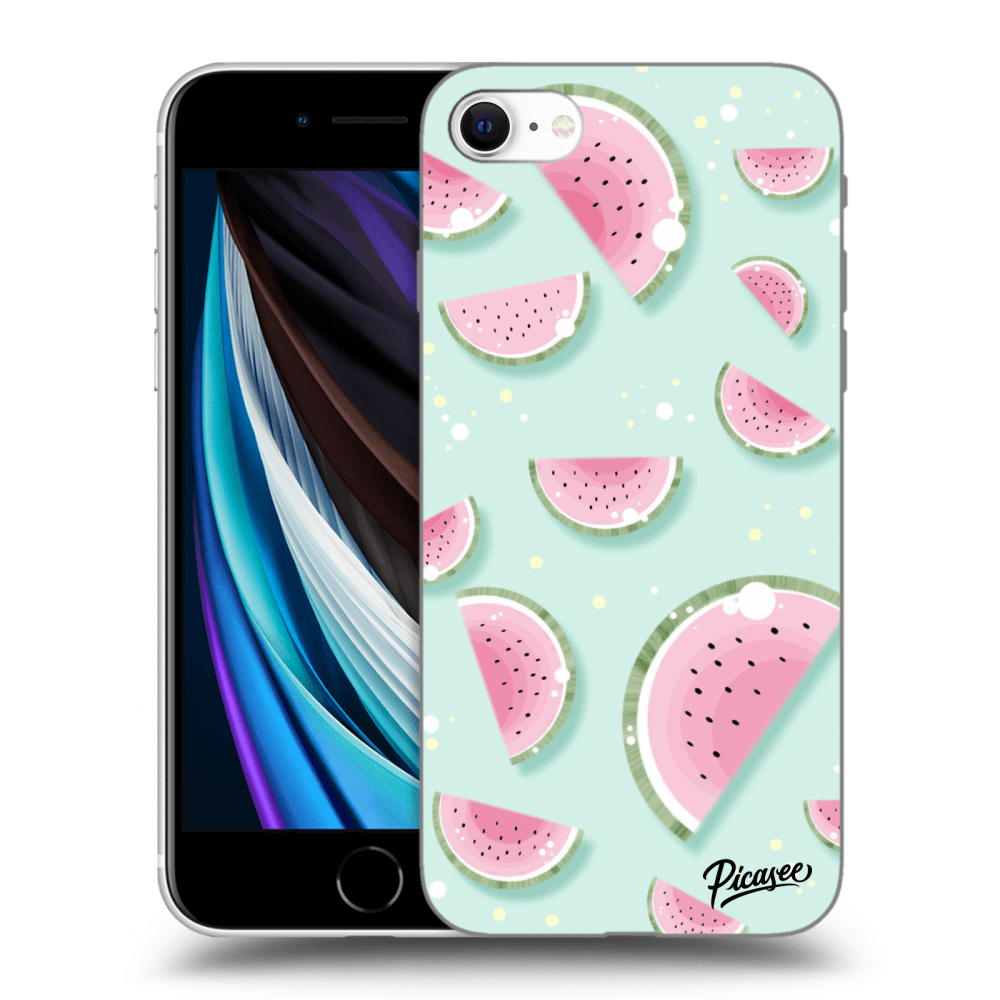 Picasee átlátszó szilikon tok az alábbi mobiltelefonokra Apple iPhone SE 2020 - Watermelon 2