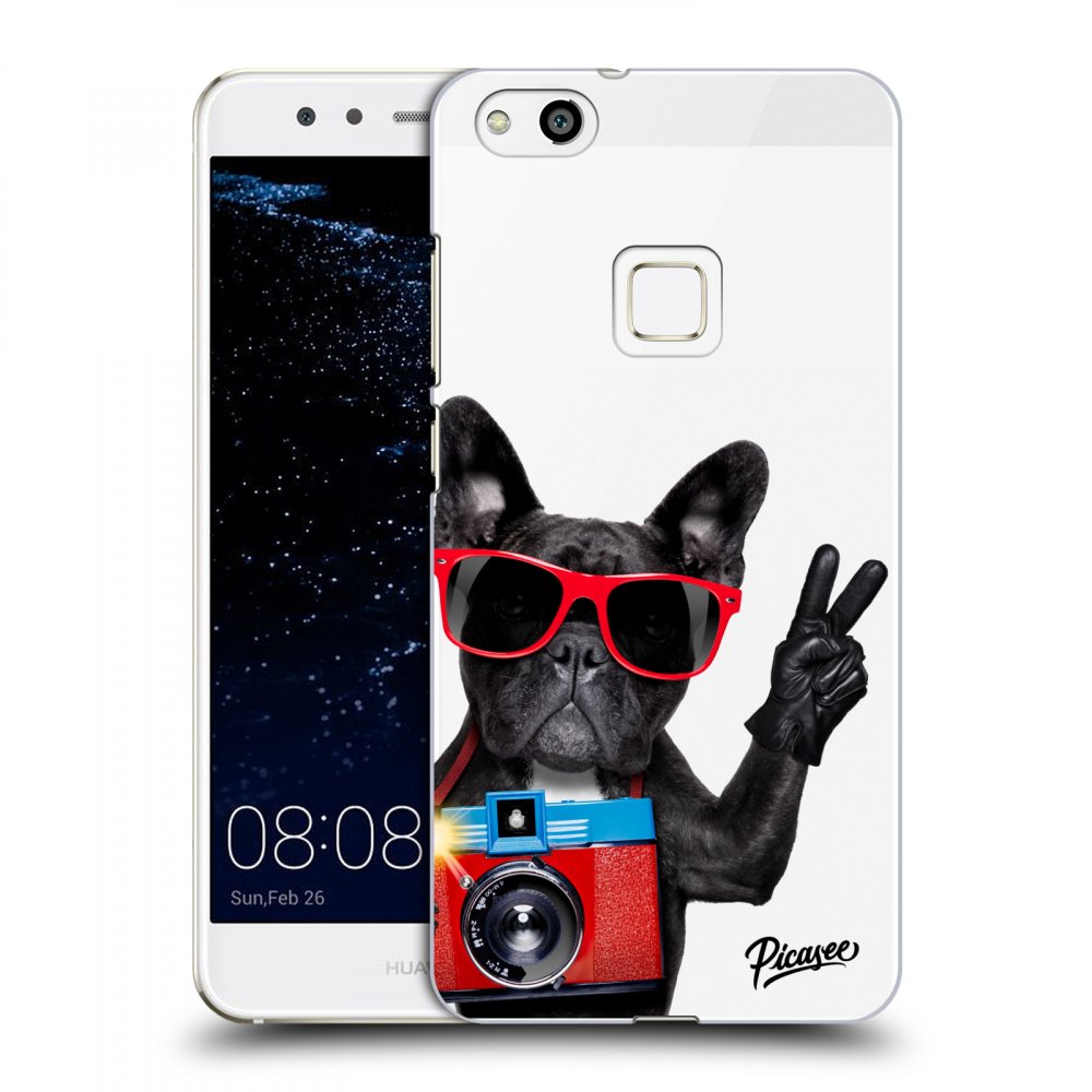 Picasee átlátszó szilikon tok az alábbi mobiltelefonokra Huawei P10 Lite - French Bulldog