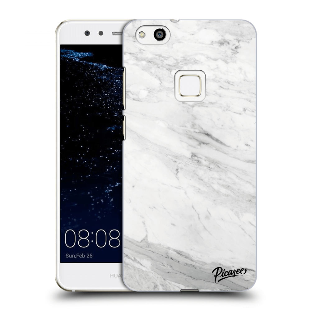 Picasee átlátszó szilikon tok az alábbi mobiltelefonokra Huawei P10 Lite - White marble