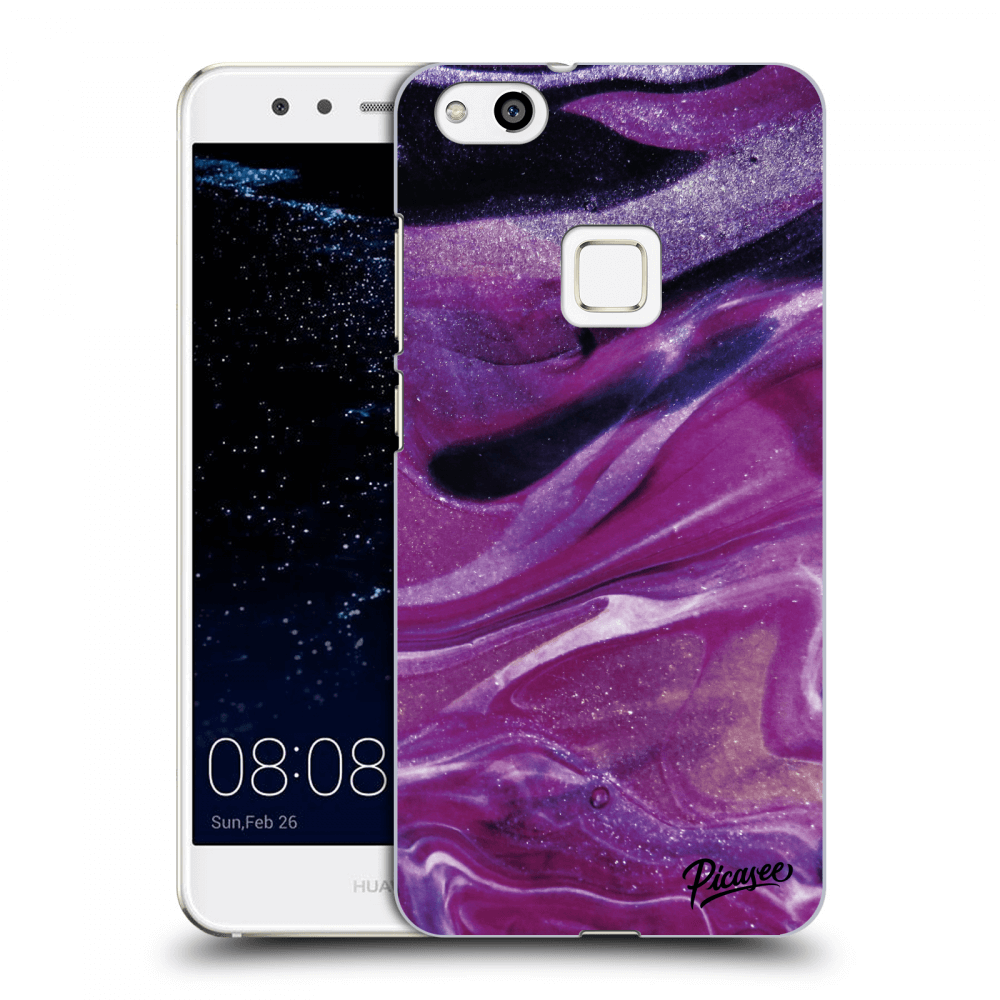 Picasee átlátszó szilikon tok az alábbi mobiltelefonokra Huawei P10 Lite - Purple glitter