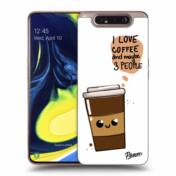 Tok az alábbi mobiltelefonokra Samsung Galaxy A80 A805F - Cute coffee