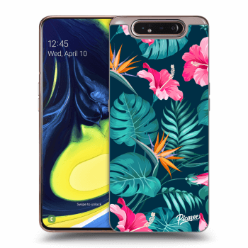 Tok az alábbi mobiltelefonokra Samsung Galaxy A80 A805F - Pink Monstera