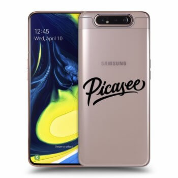 Picasee átlátszó szilikon tok az alábbi mobiltelefonokra Samsung Galaxy A80 A805F - Picasee - black
