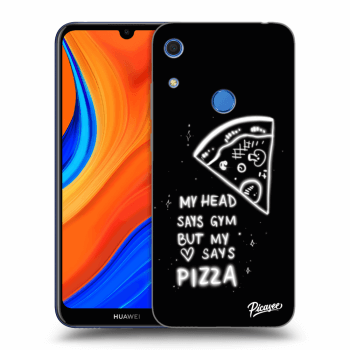Picasee fekete szilikon tok az alábbi mobiltelefonokra Huawei Y6S - Pizza