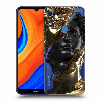 Picasee átlátszó szilikon tok az alábbi mobiltelefonokra Huawei Y6S - Gold - Black