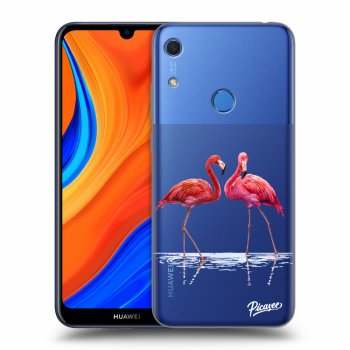 Picasee átlátszó szilikon tok az alábbi mobiltelefonokra Huawei Y6S - Flamingos couple