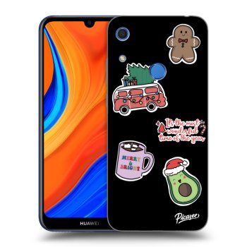 Picasee fekete szilikon tok az alábbi mobiltelefonokra Huawei Y6S - Christmas Stickers