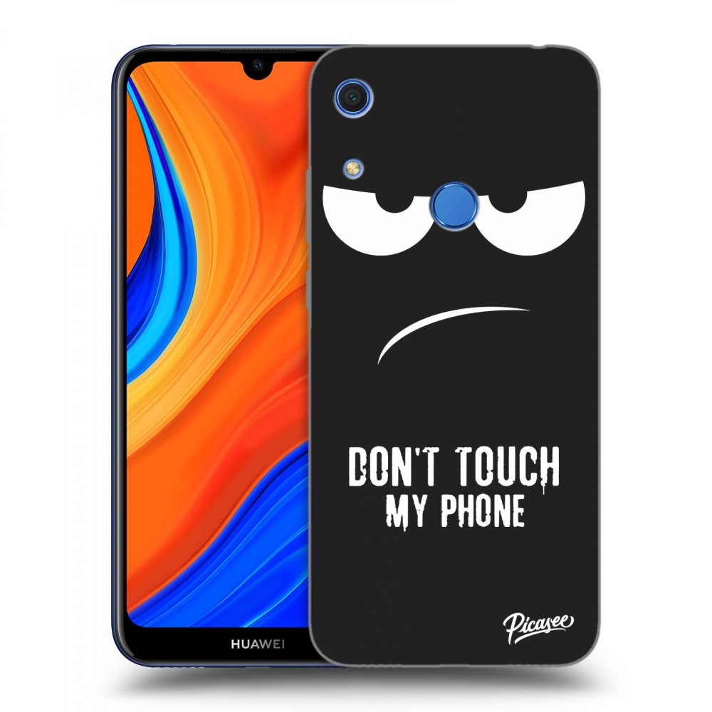 Picasee fekete szilikon tok az alábbi mobiltelefonokra Huawei Y6S - Don't Touch My Phone