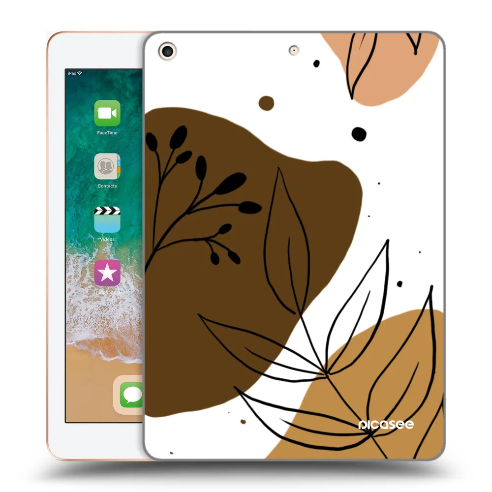 Picasee átlátszó szilikon tok az alábbi táblagépre Apple iPad 9.7" 2018 (6. gen) - Boho style