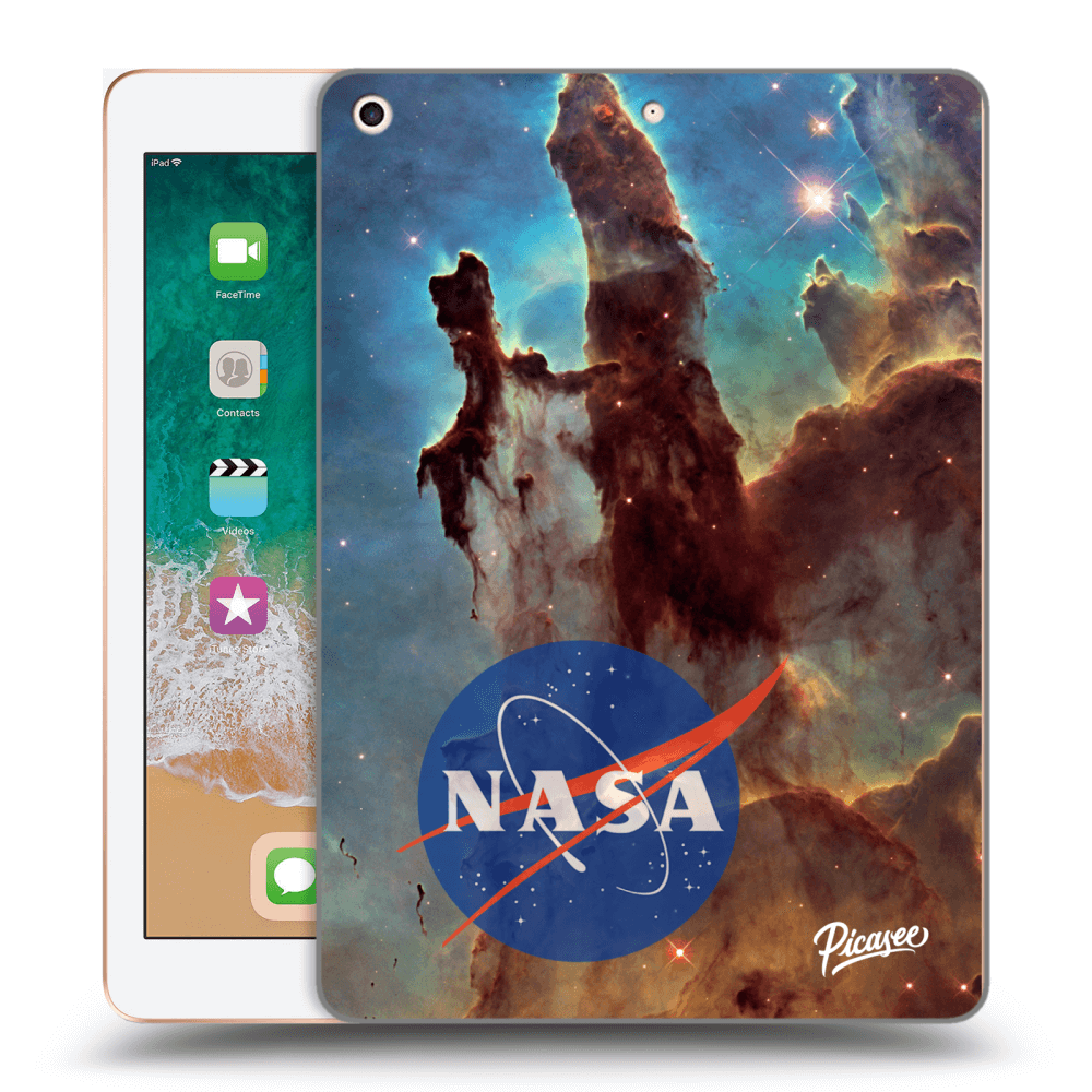 Picasee átlátszó szilikon tok az alábbi táblagépre Apple iPad 9.7" 2018 (6. gen) - Eagle Nebula