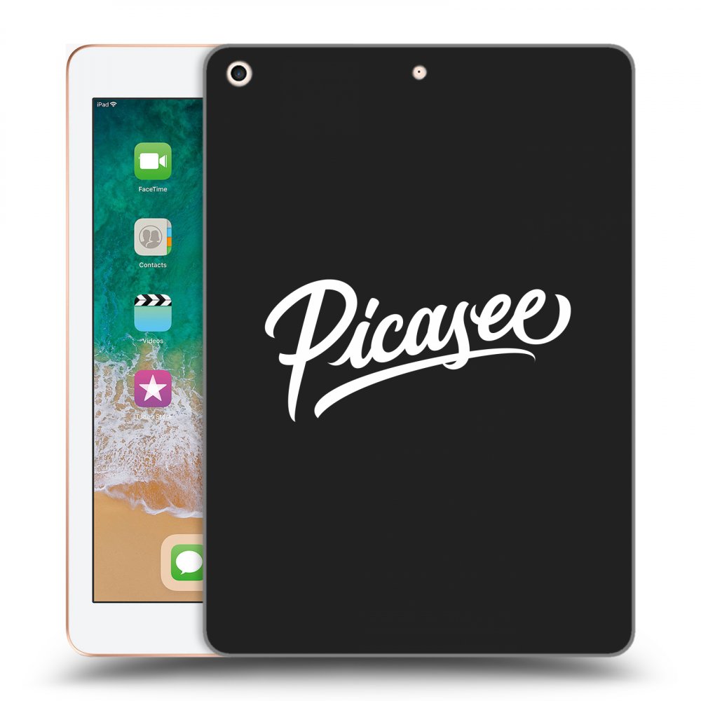 Picasee fekete szilikon tok az alábbi táblagépre Apple iPad 9.7" 2018 (6. gen) - Picasee - White