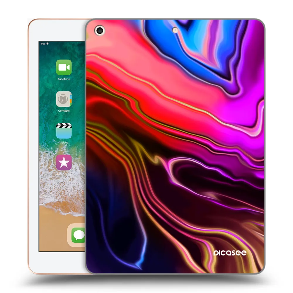 Picasee átlátszó szilikon tok az alábbi táblagépre Apple iPad 9.7" 2018 (6. gen) - Electric