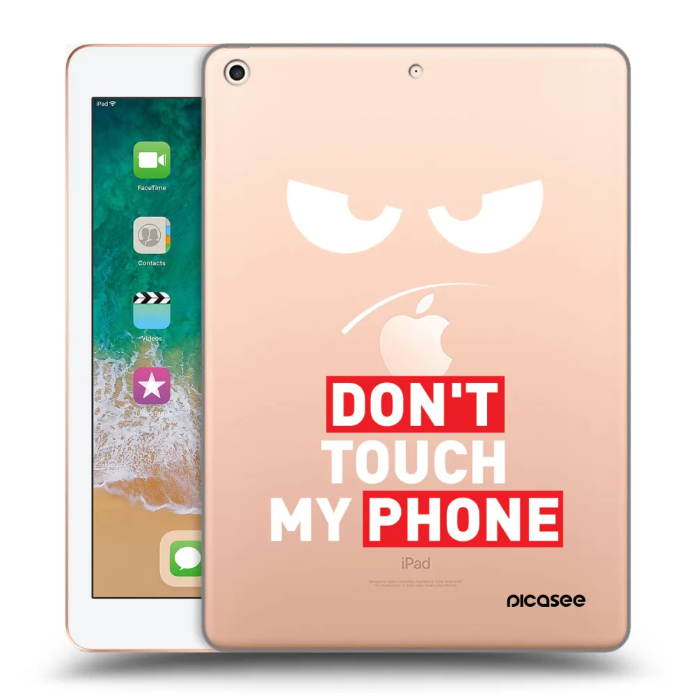 Picasee átlátszó szilikon tok az alábbi táblagépre Apple iPad 9.7" 2018 (6. gen) - Angry Eyes - Transparent