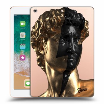 Picasee átlátszó szilikon tok az alábbi táblagépre Apple iPad 9.7" 2018 (6. gen) - Wildfire - Gold