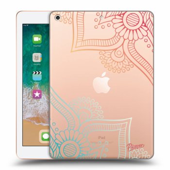 Picasee átlátszó szilikon tok az alábbi táblagépre Apple iPad 9.7" 2018 (6. gen) - Flowers pattern