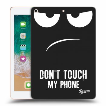 Picasee fekete szilikon tok az alábbi táblagépre Apple iPad 9.7" 2018 (6. gen) - Don't Touch My Phone