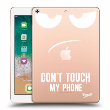 Picasee átlátszó szilikon tok az alábbi táblagépre Apple iPad 9.7" 2018 (6. gen) - Don't Touch My Phone