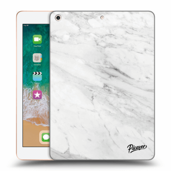 Picasee átlátszó szilikon tok az alábbi táblagépre Apple iPad 9.7" 2018 (6. gen) - White marble