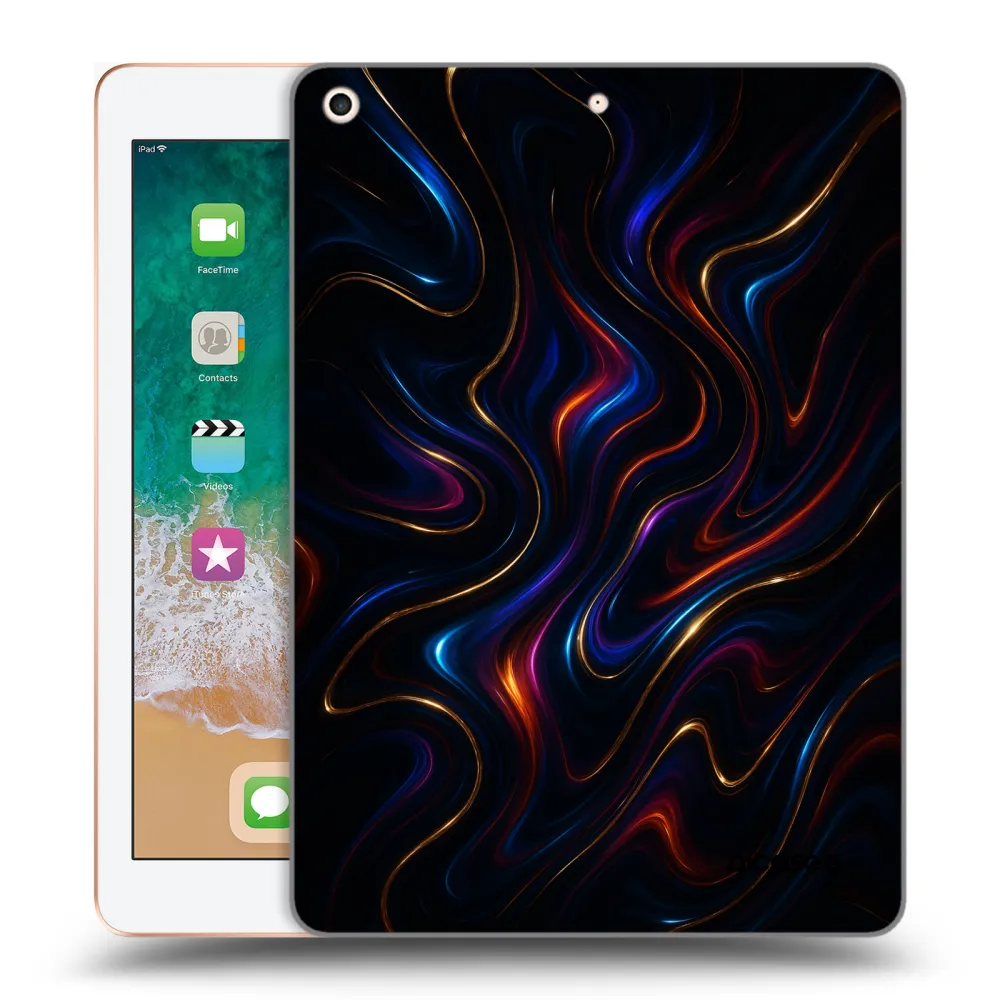 Picasee átlátszó szilikon tok az alábbi táblagépre Apple iPad 9.7" 2018 (6. gen) - Noir