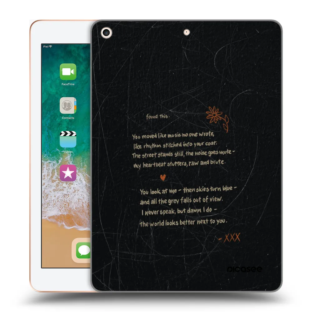 Picasee átlátszó szilikon tok az alábbi táblagépre Apple iPad 9.7" 2018 (6. gen) - POET