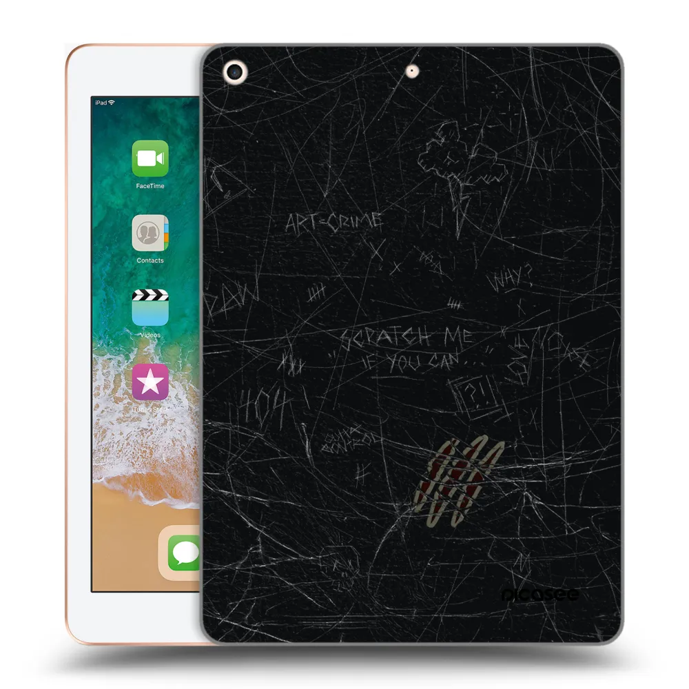 Picasee átlátszó szilikon tok az alábbi táblagépre Apple iPad 9.7" 2018 (6. gen) - SCRATCH