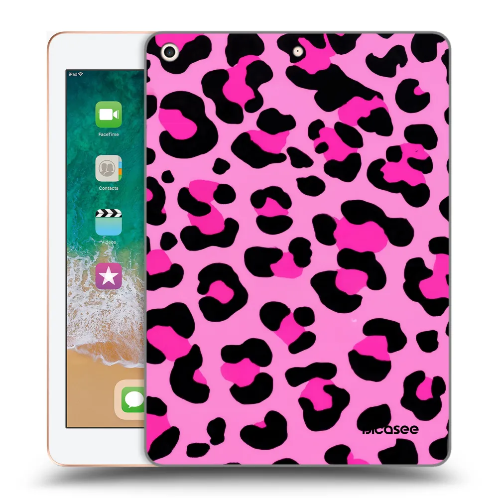 Picasee átlátszó szilikon tok az alábbi táblagépre Apple iPad 9.7" 2018 (6. gen) - Pink Tiger